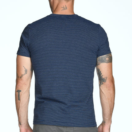 Men's V-Pocket Stripe Tee