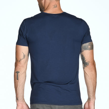Men's Madison Modal V-Pocket Crew with Shoulder Seam