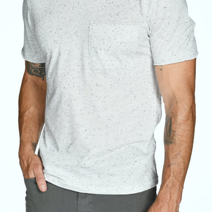 Men's Princeton Wide Pocket V-Neck Stripe Tee