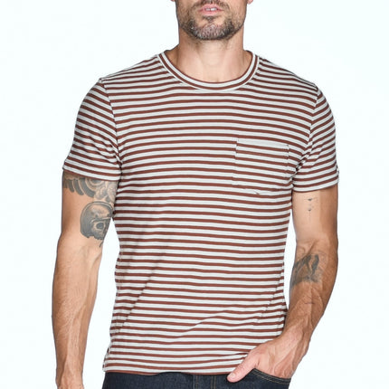 Men's V-Pocket Stripe Tee