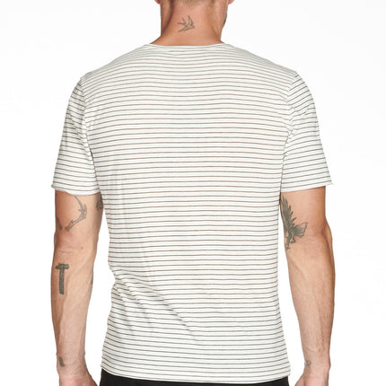 Men's Princeton Wide Pocket V-Neck Stripe Tee