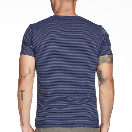 Men's Crew Neck Stripe Tee