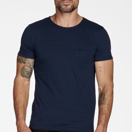Men's Jersey Crew Neck Pocket Sailor Tee