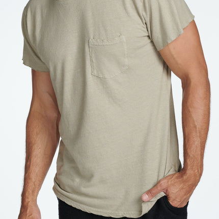 Men's Linen Blend Pocket Tee