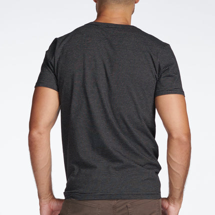 Men's Cross V-Neck Stripe Tee