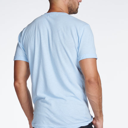 Men's Cotton Linen V-Neck Tee