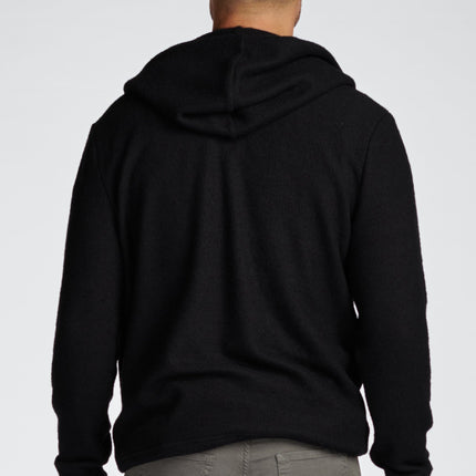 Men's Soft Knit Melange Zip Front Hoodie