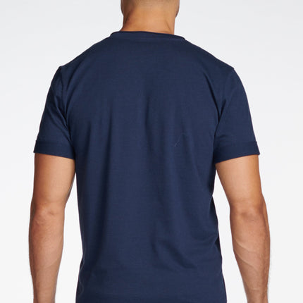 Men's Tri-Blend Stitch Sleeve V-Neck Tee