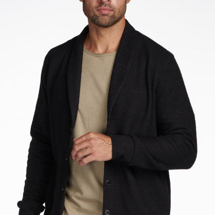 Men's Soft Knit Melange Cardigan Sweater