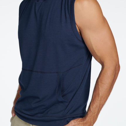 Men's Sleeveless Tri-Blend Hoodie