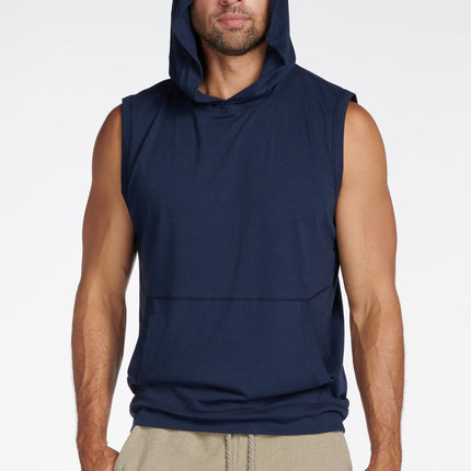 Men's Sleeveless Tri-Blend Hoodie