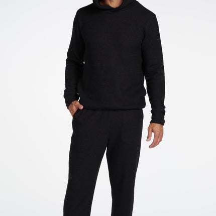 Men's Soft Knit Melange Pullover Hoodie