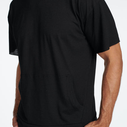 Men's Jersey Tee Kangaroo Pocket Hoodie