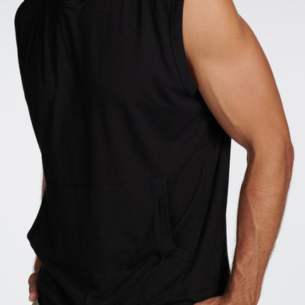 Men's Sleeveless Tri-Blend Hoodie