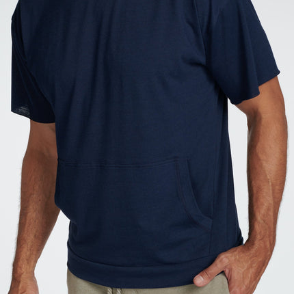 Men's Jersey Tee Kangaroo Pocket Hoodie