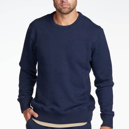 Men's Briggs Velour Back French Terry Crew Neck Sweatshirt