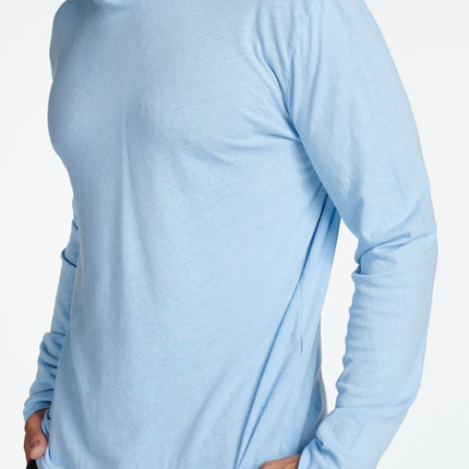 Men's Linen Blend Long Sleeve Hoodie
