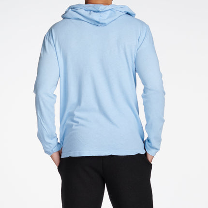 Men's Linen Blend Long Sleeve Hoodie