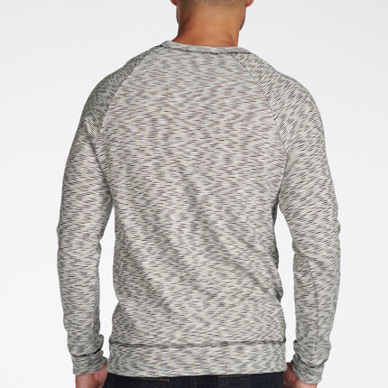 Men's Pullover Sweater - Variegated Ivory/Black
