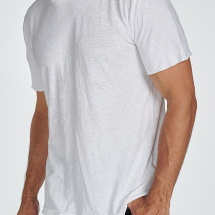 Men's Linen Blend Short Sleeve Hoodie