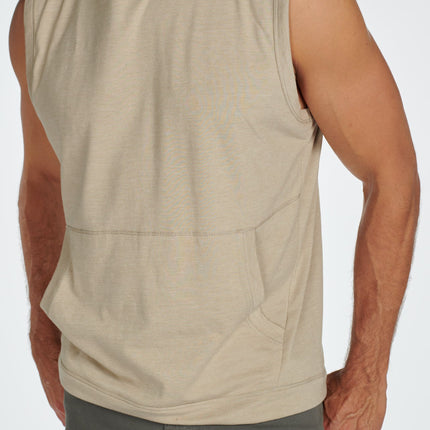 Men's Sleeveless Tri-Blend Hoodie