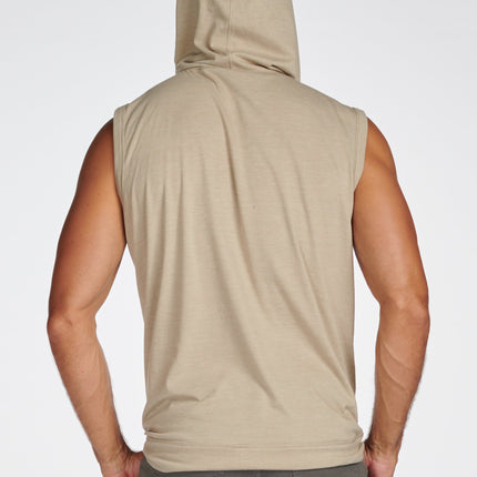 Men's Sleeveless Tri-Blend Hoodie