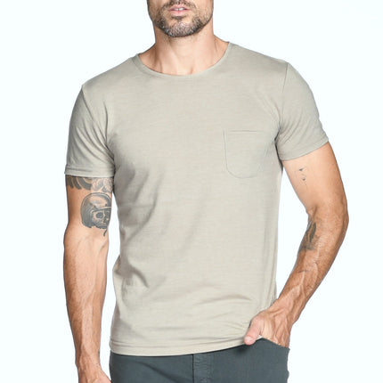 Men's Jersey Crew Neck Pocket Sailor Tee