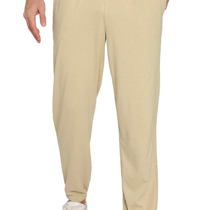 Mens Pull On Elastic Waist Knit Pants - Relaxed Dressing for Comfort