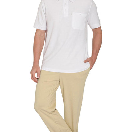 Mens Pull On Elastic Waist Knit Pants - Relaxed Dressing for Comfort