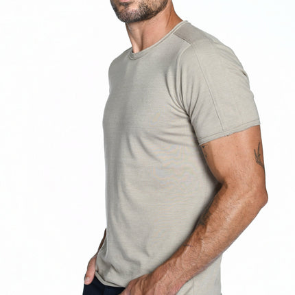 Men's Tri-Blend Patch Sleeve Tee