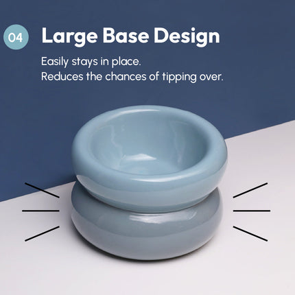 Soufflé Pet Bowl - Frozen Blue