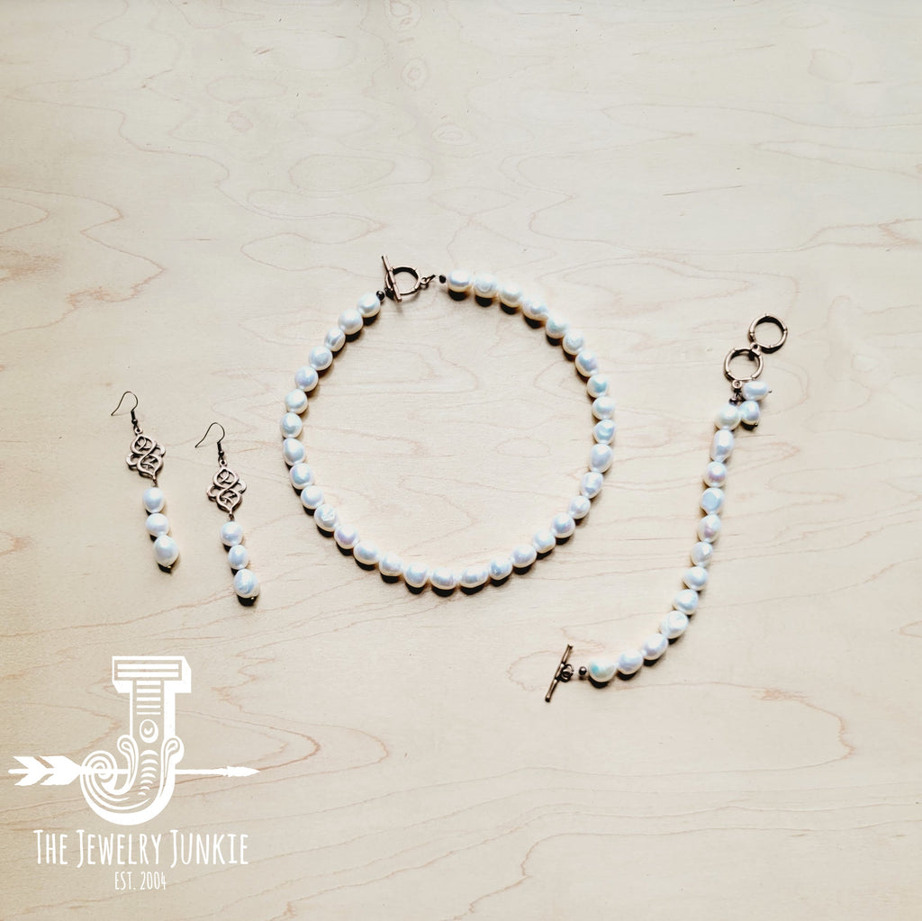 Genuine Freshwater Potatoe Pearl Earrings Wedding Collection 220i