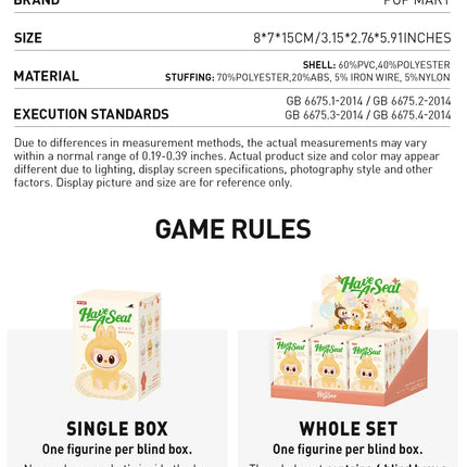 Pop Mart Labubu Have a Seat Blind Box