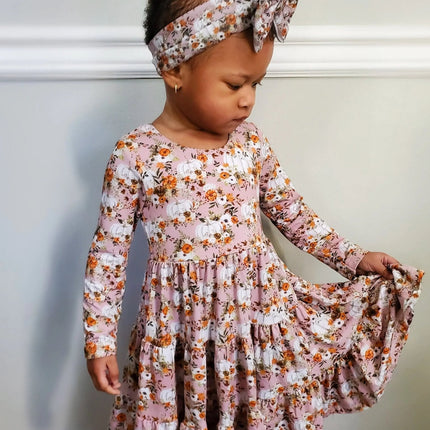 Long Sleeve Twirl Dress & Short Set