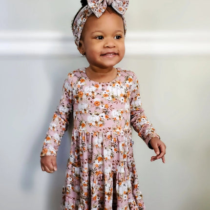 Long Sleeve Twirl Dress & Short Set