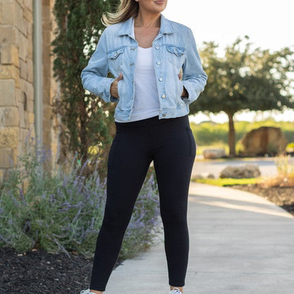 Black FULL LENGTH Leggings with POCKETS