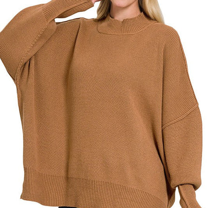 Side Slit Oversized Sweater