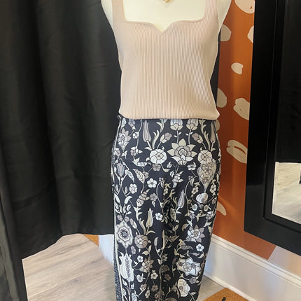 Designer Black & Tan Leggings