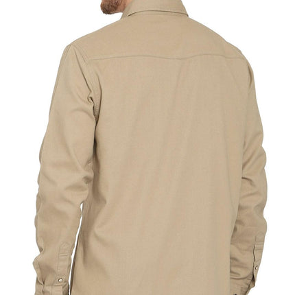 Mens Western Snap Front Button Shirt in Denim and Twill with a Stitched Yoke and Chest Pockets