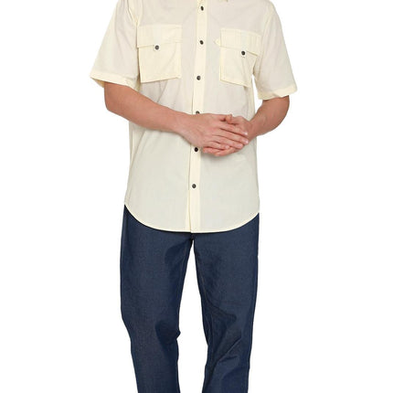 Men's Short Sleeve Easy Snap Explorer Shirt With Multi-Pockets and cool back mesh