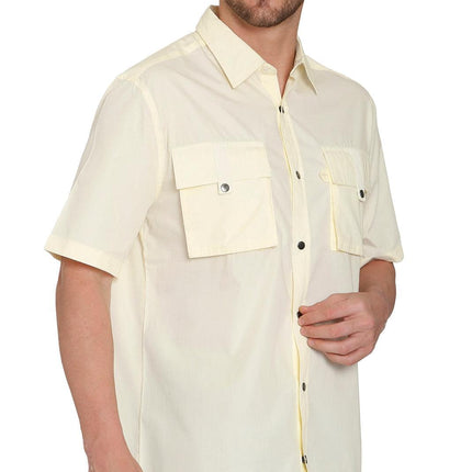 Men's Short Sleeve Easy Snap Explorer Shirt With Multi-Pockets and cool back mesh