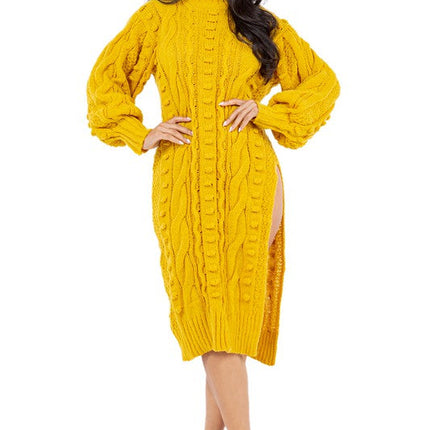 WOMEN FASHION SWEATER DRESS