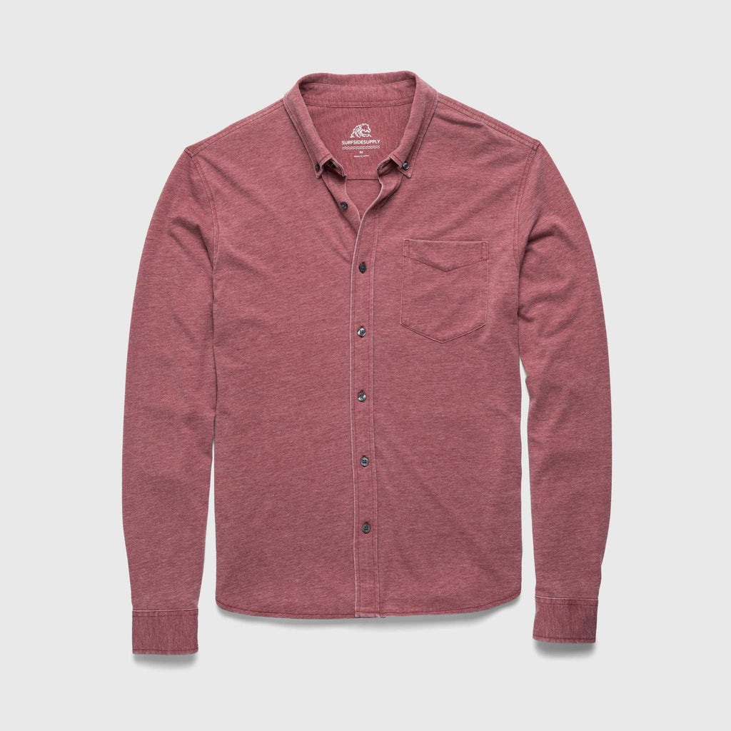 Anthony Burnout Shirt - Red Syrah