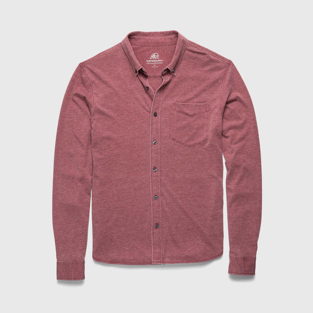 Anthony Burnout Shirt - Red Syrah