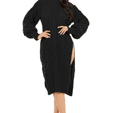 WOMEN FASHION SWEATER DRESS
