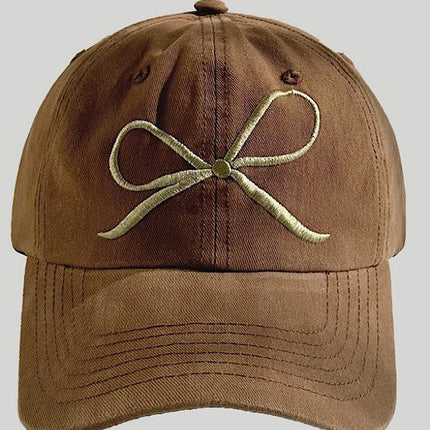 Bow baseball cap