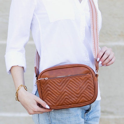 Everly Vegan Leather Camera Crossbody