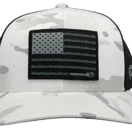 HOOey Liberty Roper Camo (White/Black) - Trucker Cap