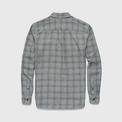 Brian Brushed Plaid Shirt - Heather Grey