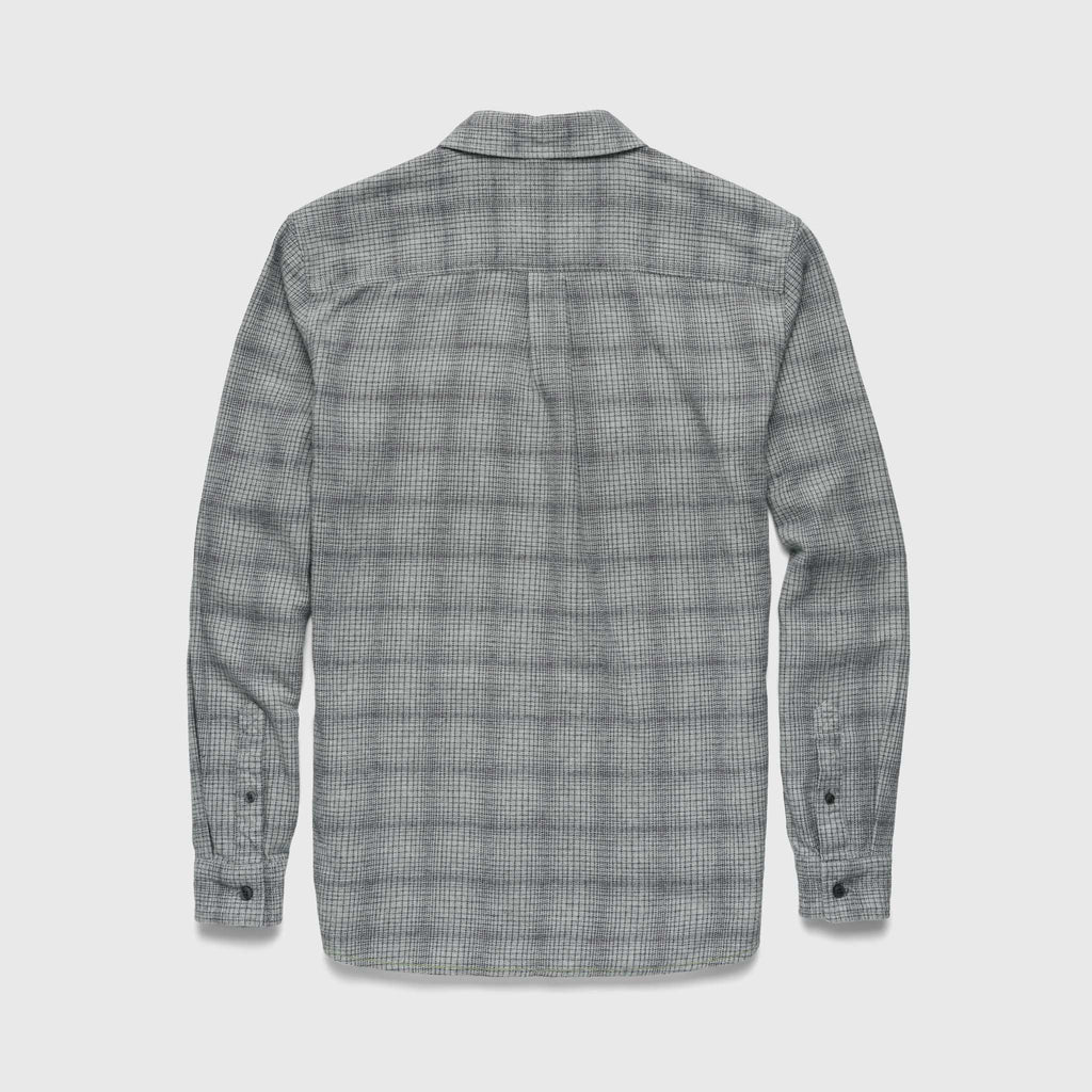 Brian Brushed Plaid Shirt - Heather Grey